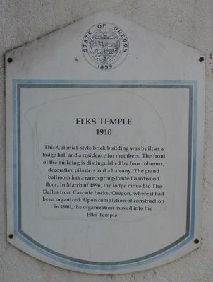Elks Temple Marker image. Click for full size.
