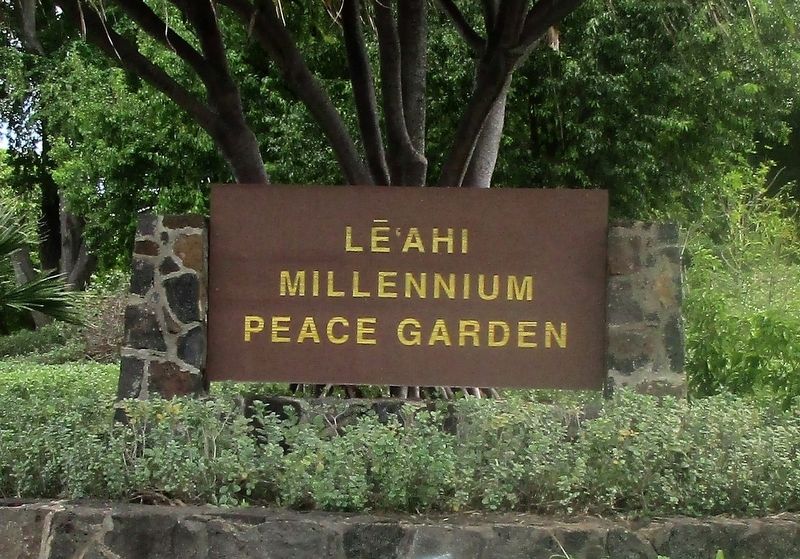 Millennium Peace Garden Marker image. Click for full size.