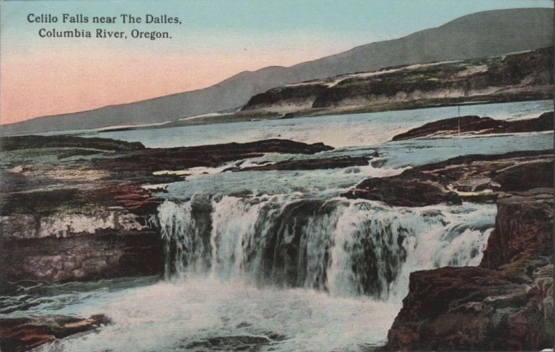 <i>Celilo Falls near The Dalles, Columbia River, Oregon</i> image. Click for full size.