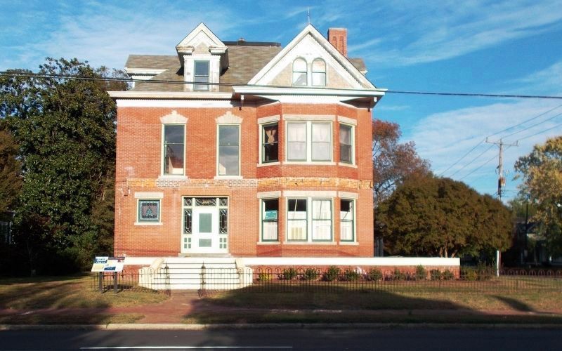 The Harwood House and marker.. Click for full size. The Harwood House and marker. image. Click for full size.