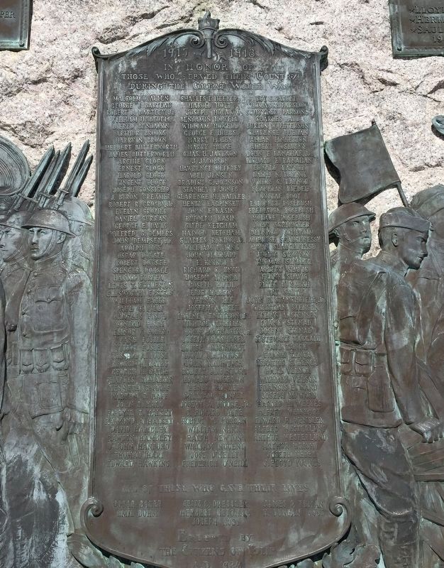 Islip Veterans Memorial Marker - Top Center Tablet. Click for full size. Islip Veterans Memorial Marker - Top Center Tablet image. Click for full size.