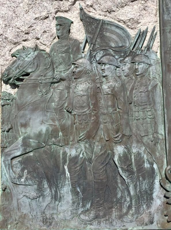 Islip Veterans Memorial Marker - Top Center Tablet Detail. Click for full size. Islip Veterans Memorial Marker - Top Center Tablet Detail image. Click for full size.