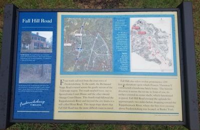 Fall Hill Road Marker image. Click for full size.