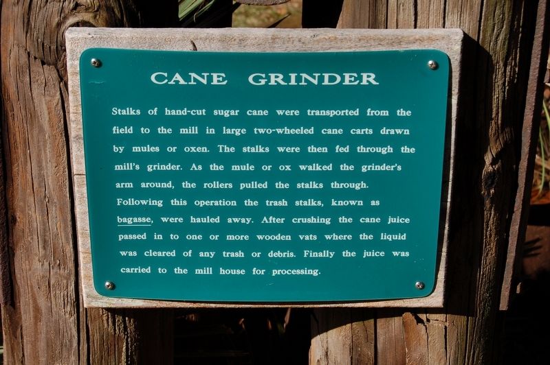 Cane Grinder Marker image. Click for full size.