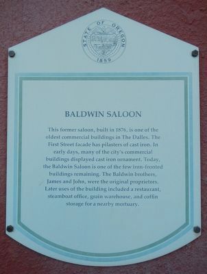 Baldwin Saloon Marker image. Click for full size.