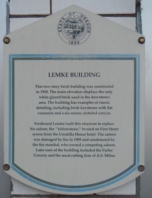 Lemke Building Marker image. Click for full size.