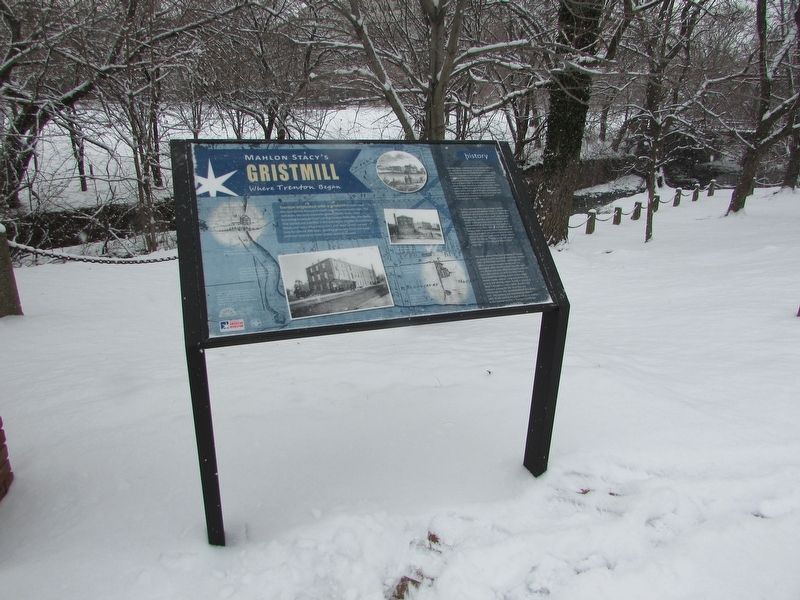 Mahlon Stacy�s Gristmill Marker image. Click for full size.