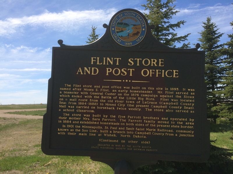 Flint Store and Post Office Marker. Click for full size. Flint Store and Post Office Marker image. Click for full size.