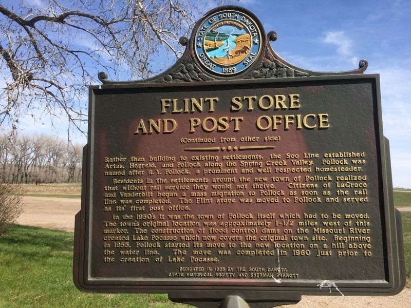 Flint Store and Post Office Marker image. Click for full size.