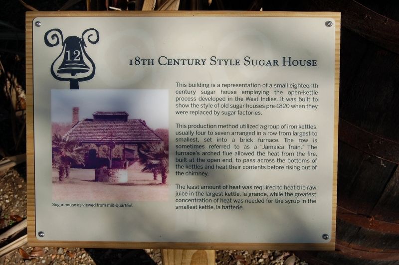 18th Century Style Sugar House Marker image. Click for full size.
