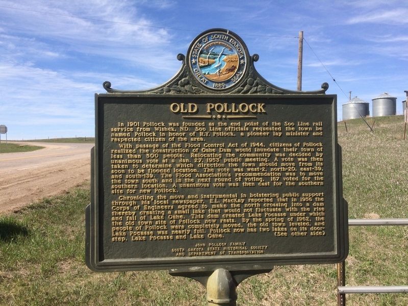 Old Pollock/Lot Distribution in New Pollock/Lake Pocasse Marker image. Click for full size.