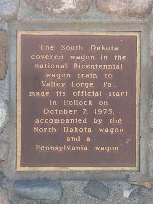 National Bicentennial Wagon Train Marker image. Click for full size.