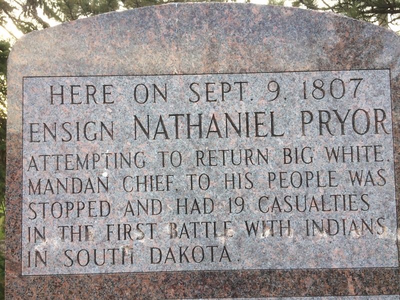 Ensign Nathaniel Pryor Marker. Click for full size. Ensign Nathaniel Pryor Marker image. Click for full size.