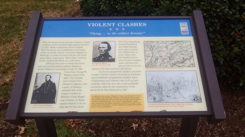 Violent Clashes Marker image. Click for full size.