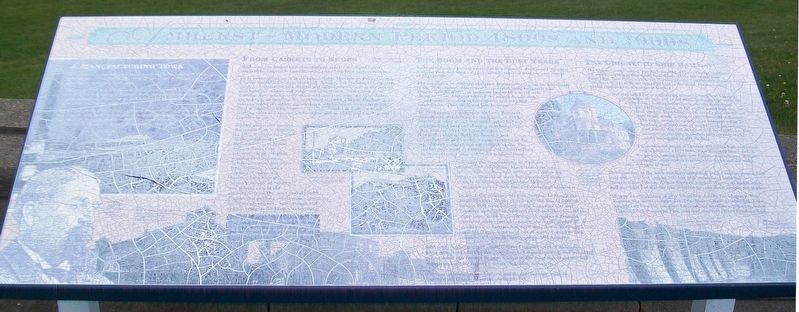 Amherst – Modern Period 1800s and 1900s Marker. Click for full size. Amherst – Modern Period 1800s and 1900s Marker image. Click for full size.