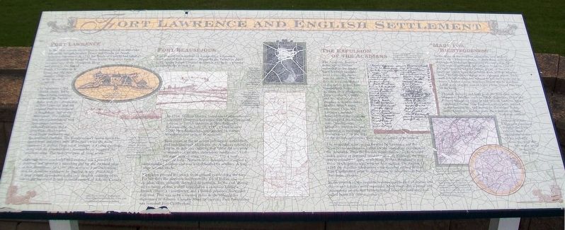 Fort Lawrence and English Settlement Marker image. Click for full size.