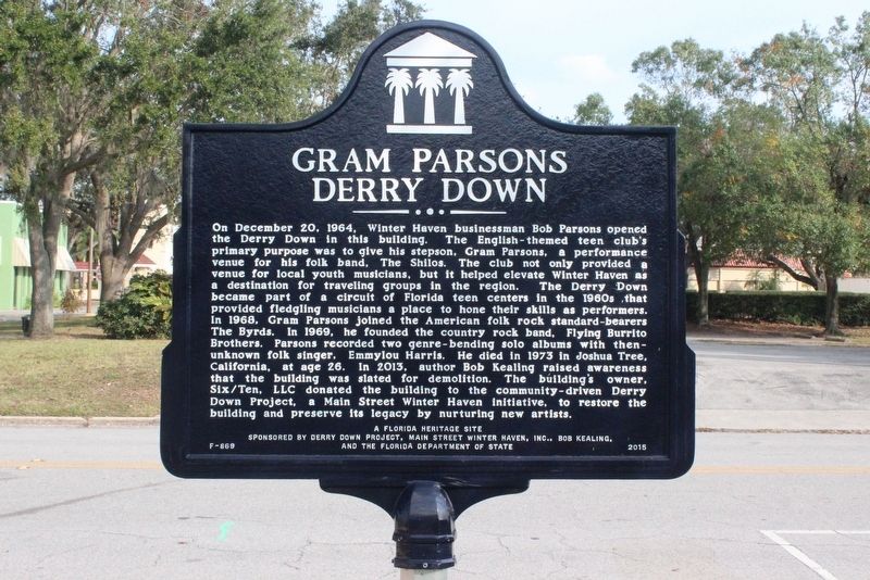 Gram Parsons Derry Down Marker image. Click for full size.