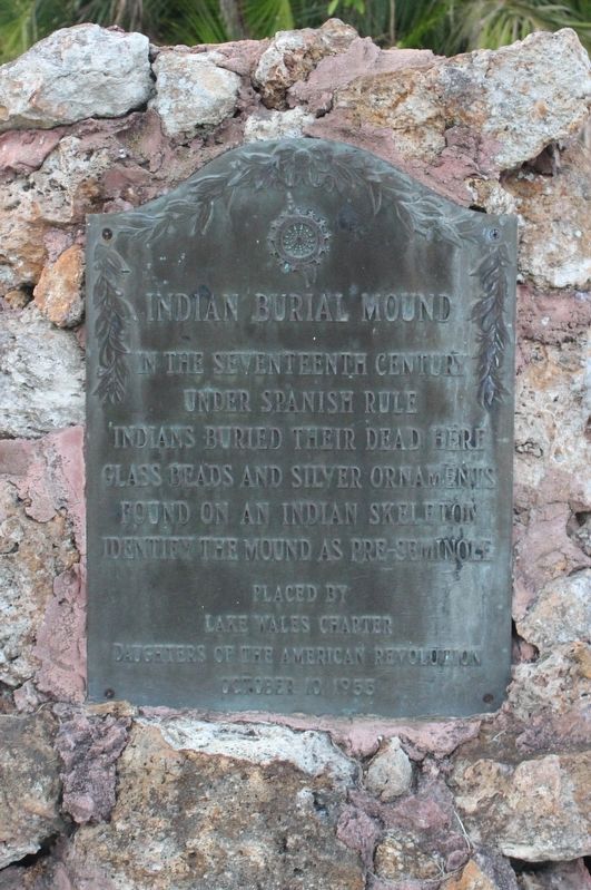 Indian Burial Mound Marker image. Click for full size.