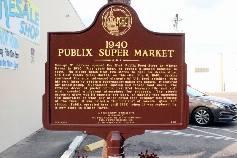 1940 Publix Super Market Marker image. Click for full size.