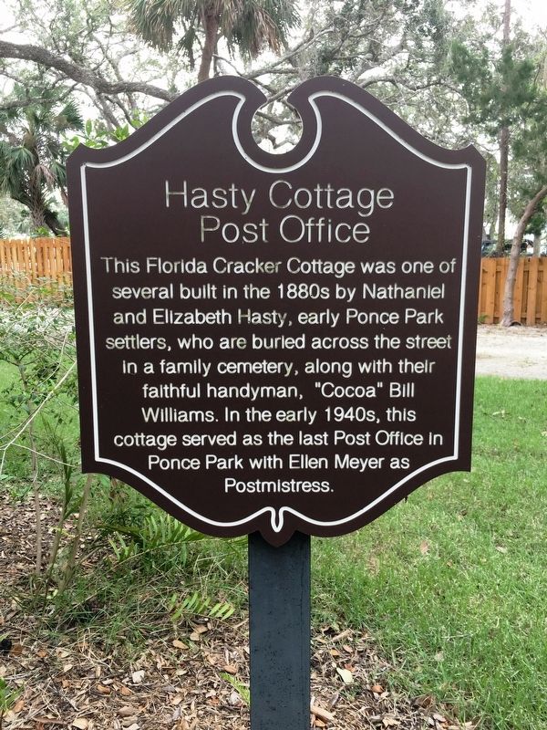 Hasty Cottage Post Office Marker image. Click for full size.