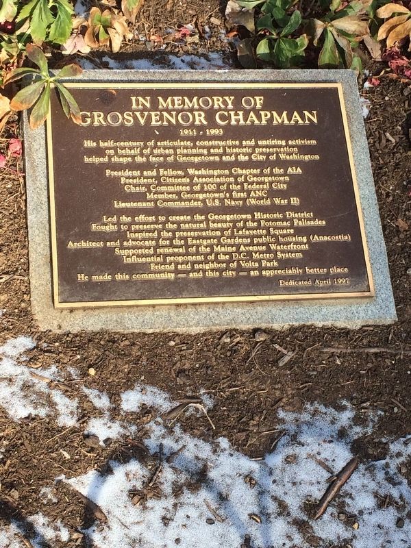 In Memory of Grosvenor Chapman Marker image. Click for full size.