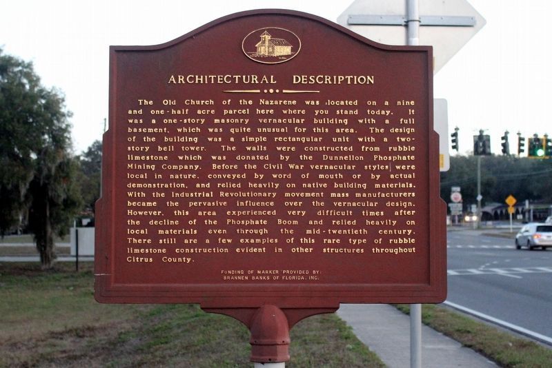 Architectural Description Marker (side 2). Click for full size. Architectural Description Marker (side 2) image. Click for full size.