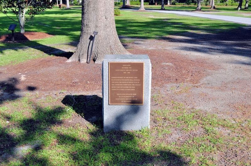 Jack Fleming Gregory, Senior Marker. Click for full size. Jack Fleming Gregory, Senior Marker image. Click for full size.