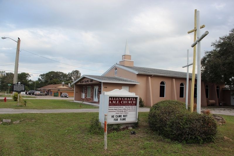 Allen Chapel African Methodist Episcopal Church Marker Church Building image. Click for full size.