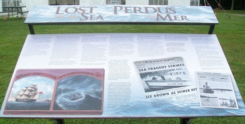 Lost at Sea / Perdus en Mer Marker image. Click for full size.
