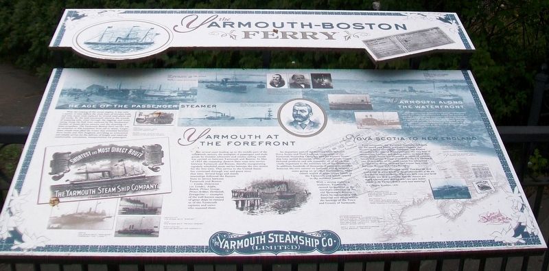 the <i>Y</i>armouth-Boston Ferry Marker image. Click for full size.