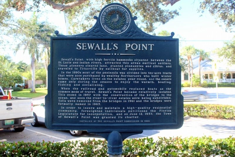 Sewall's Point Marker image. Click for full size.