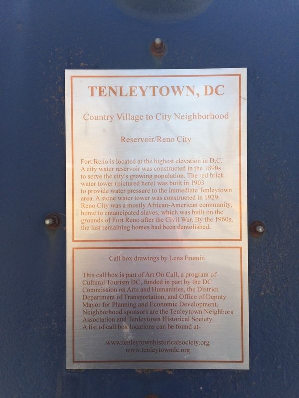 Reservoir/Reno City Marker image. Click for full size.