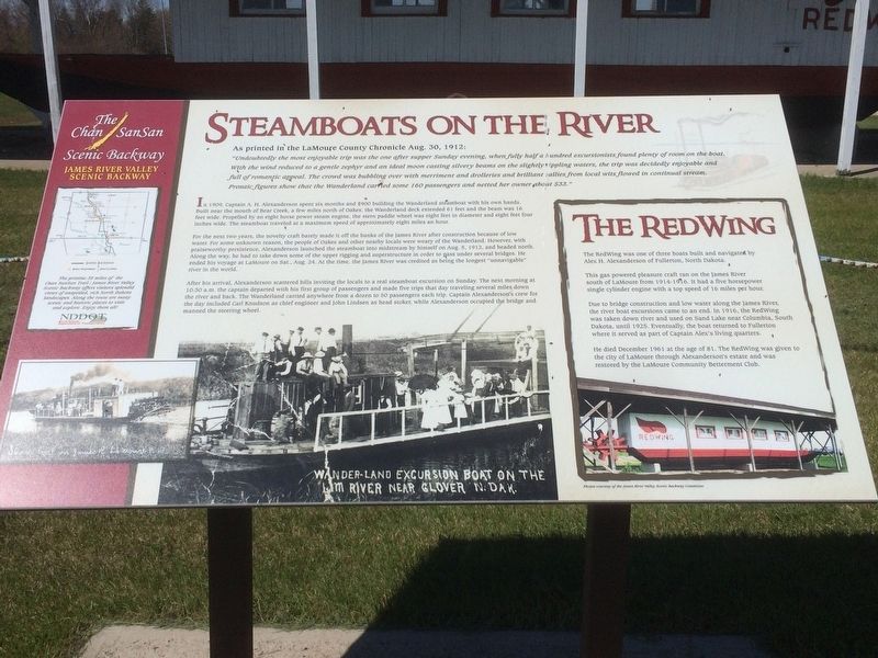 Steamboats on the River Marker image. Click for full size.