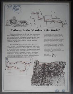 Pathway to the "Garden of the World" panel image. Click for full size.