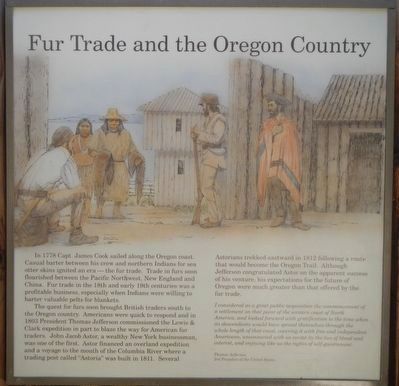 Fur Trade and the Oregon Country panel image. Click for full size.