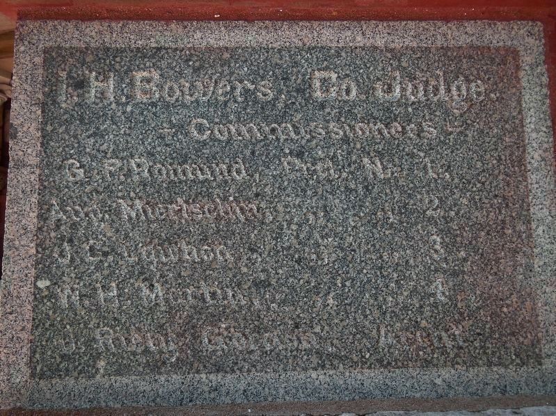 Lee County Courthouse 1898 Cornerstone. Click for full size. Lee County Courthouse 1898 Cornerstone image. Click for full size.