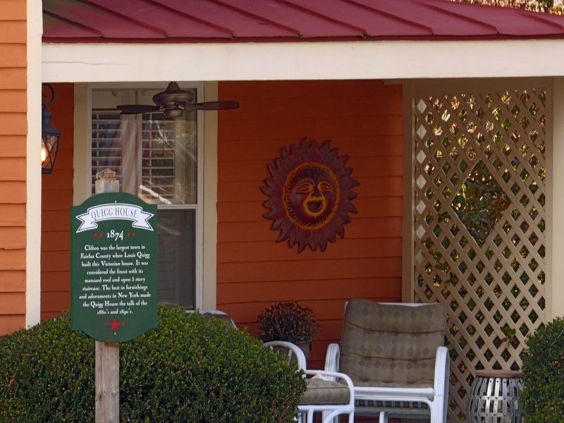 Quigg House Marker. Click for full size. Quigg House Marker image. Click for full size.