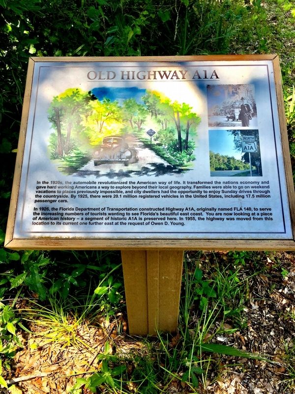 Old Highway A1A Marker image. Click for full size.