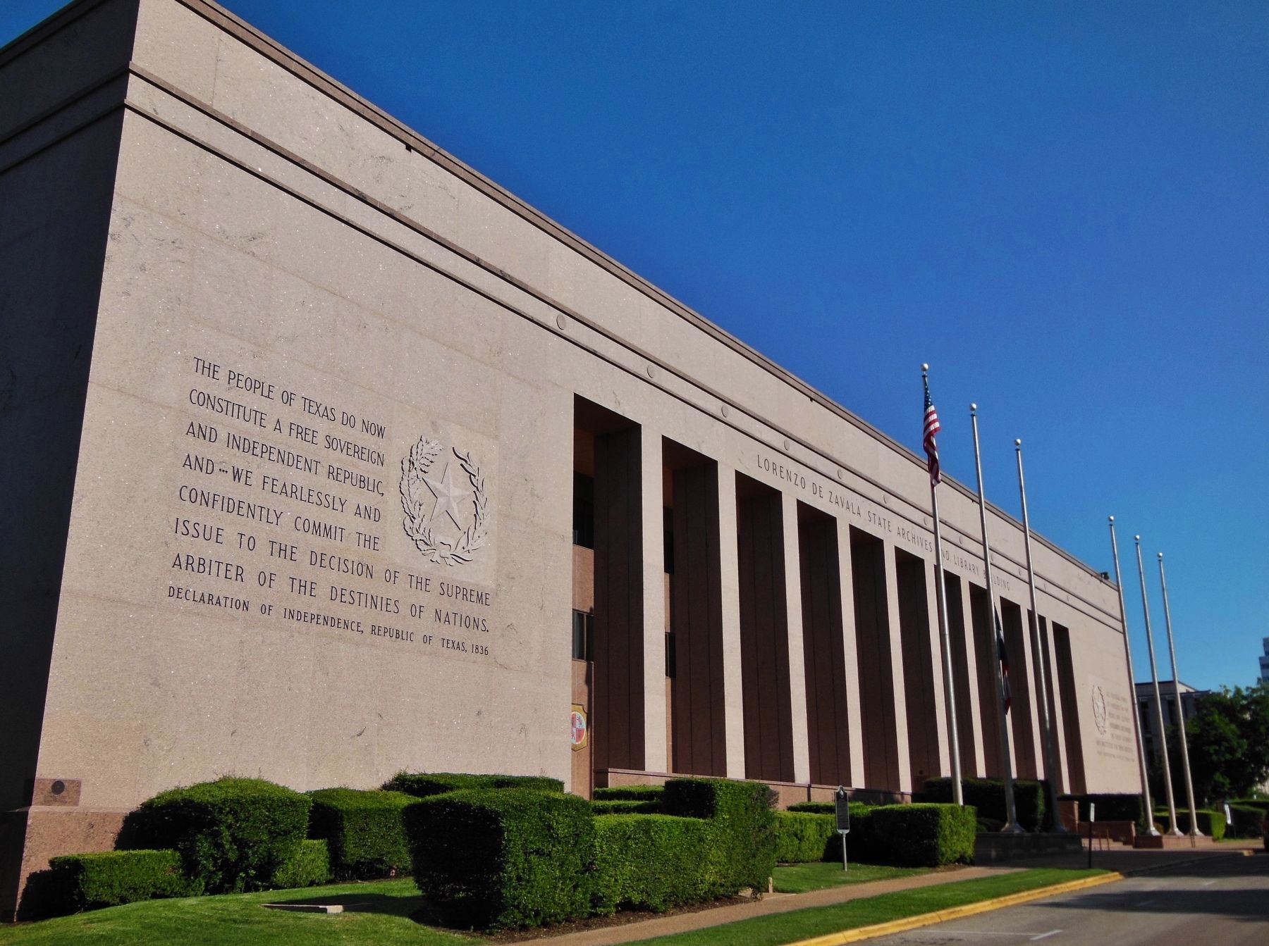 The Lorenzo de Zavala State Archives and Library Building (<i>wide view</i>). Click for full size. The Lorenzo de Zavala State Archives and Library Building (<i>wide view</i>) image. Click for full size.