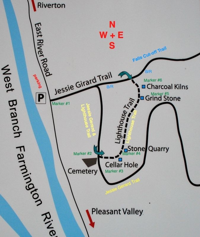 The marker is the third on the Lighthouse Trail. Click for full size. The marker is the third on the Lighthouse Trail image. Click for full size.