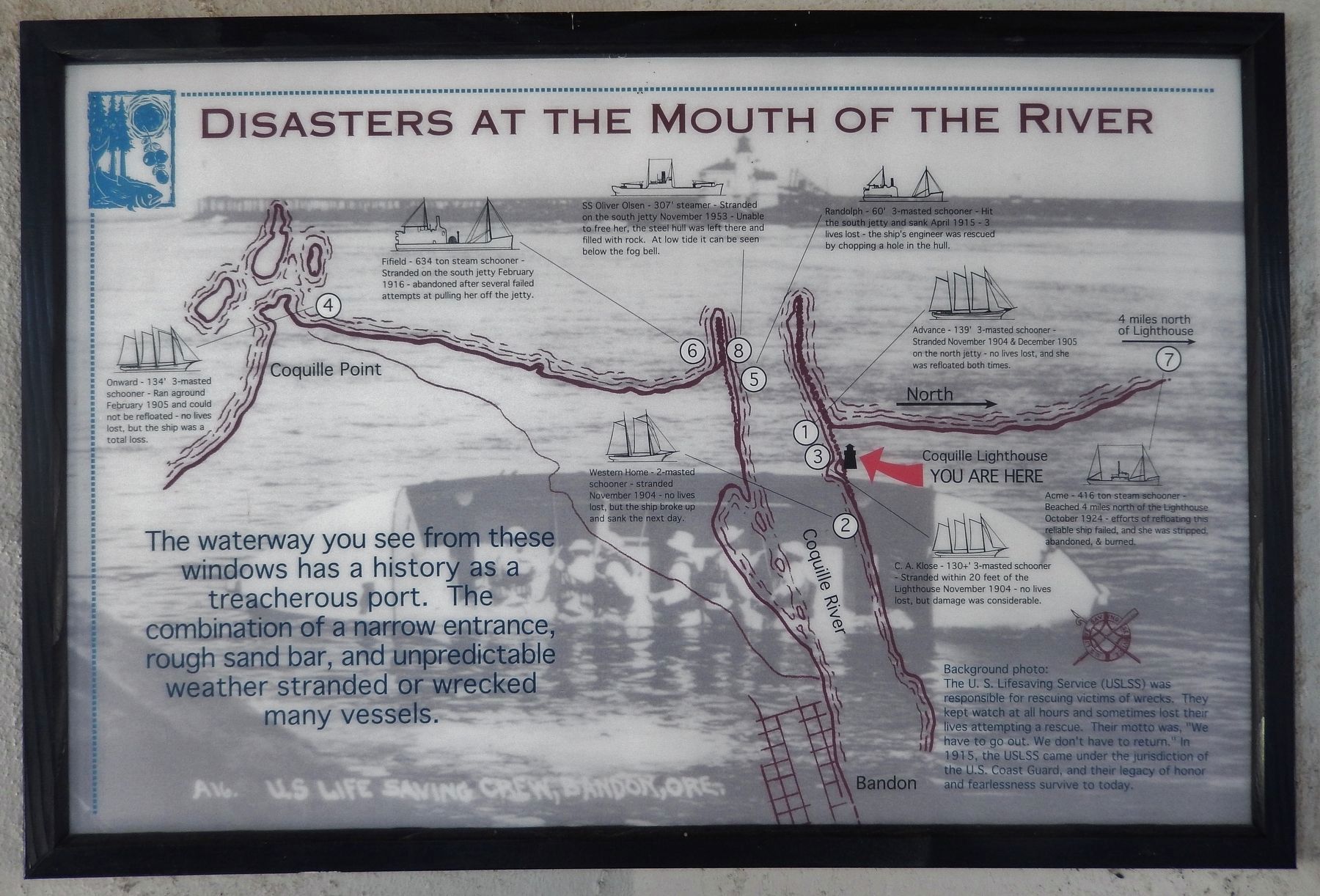 Disasters at the Mouth of the River Exhibit image. Click for full size.