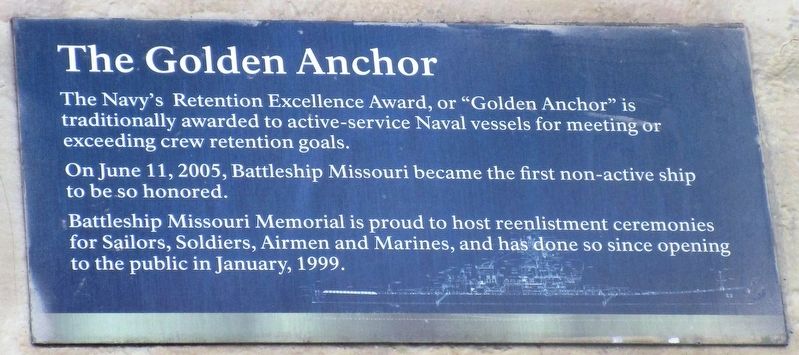 The Golden Anchor Marker image. Click for full size.