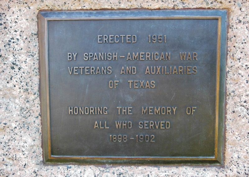 Spanish - American War Memorial Marker image. Click for full size.