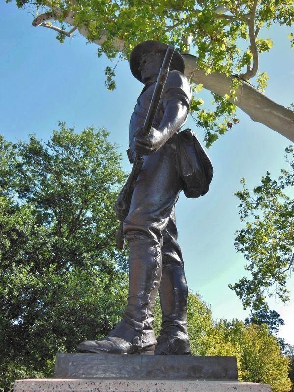 Spanish - American War Memorial <i>"The Hiker"</i> image. Click for full size.