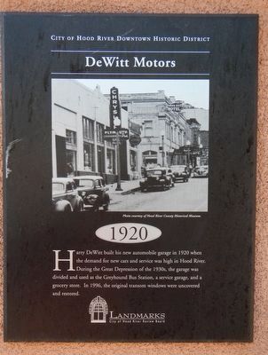 DeWitt Motors Marker image. Click for full size.