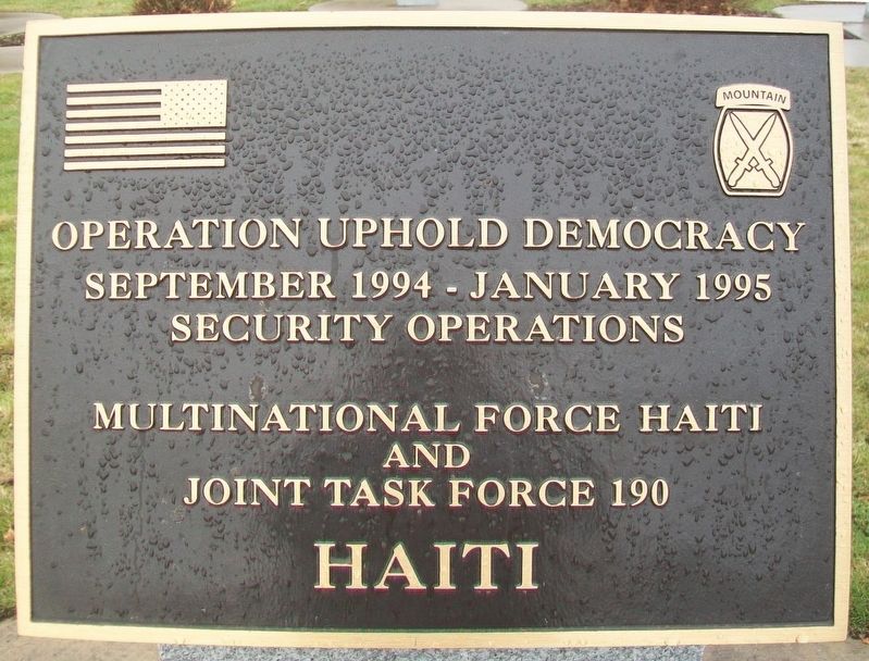 10th Mountain Division Heroes Walk Memorial Marker image. Click for full size.