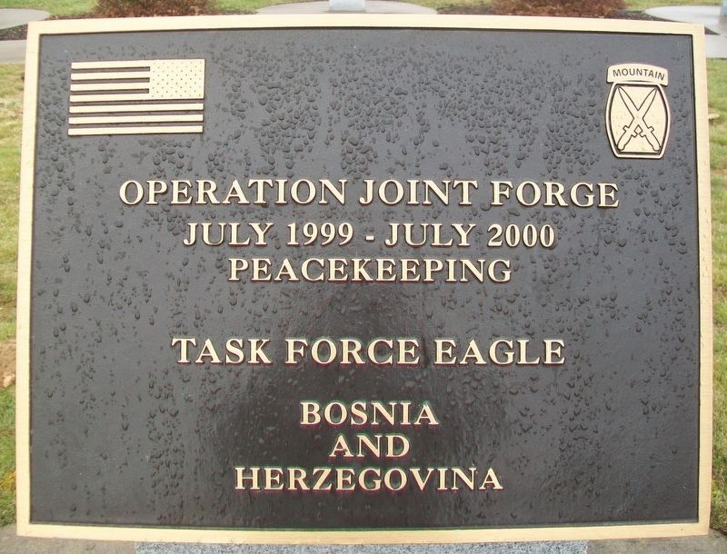10th Mountain Division Heroes Walk Memorial Marker image. Click for full size.