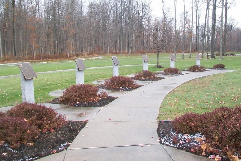 10th Mountain Division Heroes Walk Memorial Markers 2003-2008 image. Click for full size.