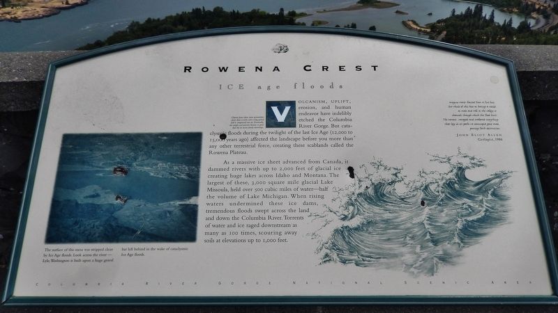 Rowena Crest Marker image. Click for full size.