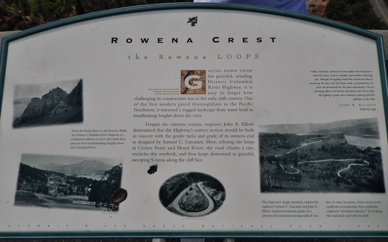 Rowena Crest - the Rowena Loops Marker image. Click for full size.